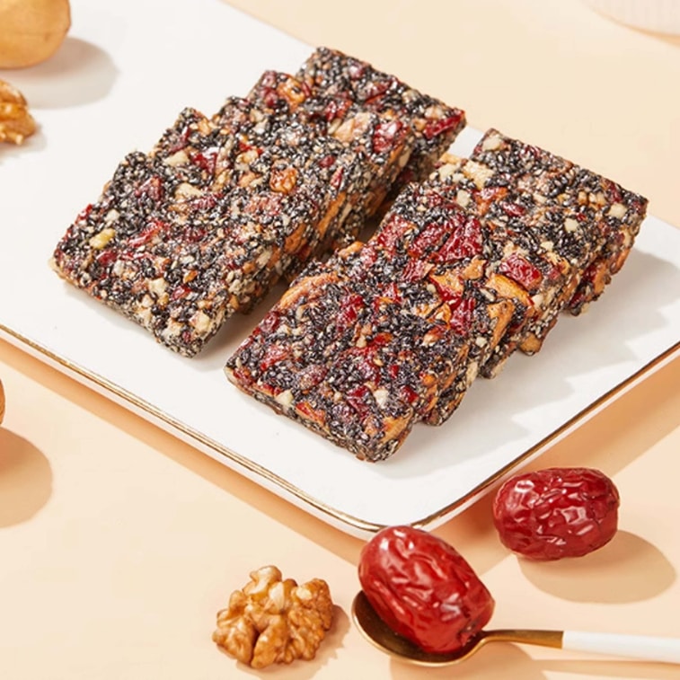 会いたい - ナツメと黒ごまのソフトケーキ 135g、クルミ入りスイートペストリー、妊婦さん向けスナック、栄養満点でヘルシーなスナック、個包装、健康維持スナック 3