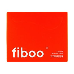 FIBOO 单层蛋白棒 饱腹零食抗饿神器 6个入 可可布朗尼味 低卡 代餐