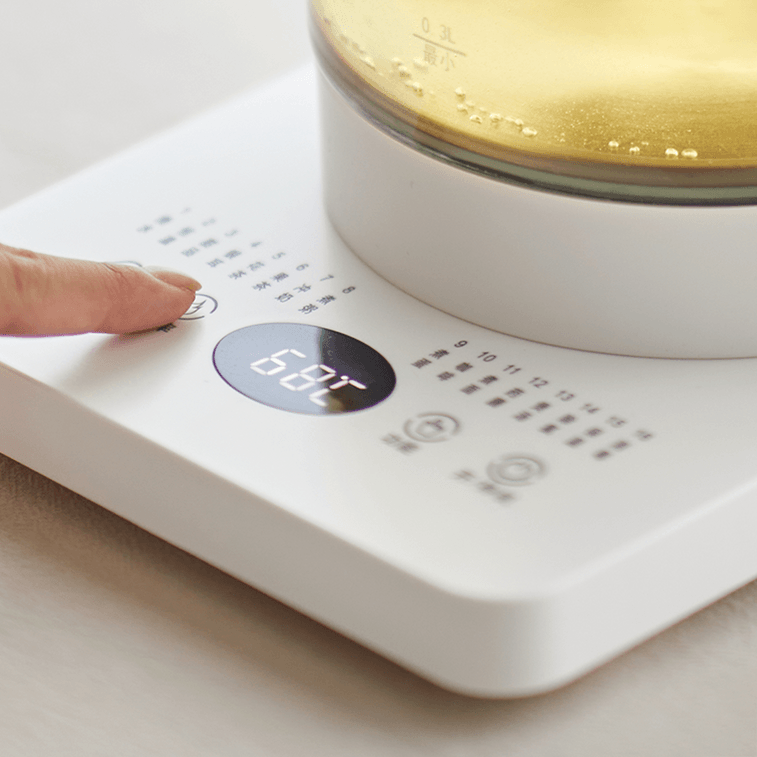 Premium Glass Tea Maker Kettle – 1.5L Capacity | Silent Rapid Heating & Auto Keep Warm | 100–220V Global Voltage (US Plug Ready) 5