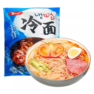 Authentic Northeastern Cold Noodles Wheat, Yanbian Korean Specialty Instant Food 350g * 1 Bag