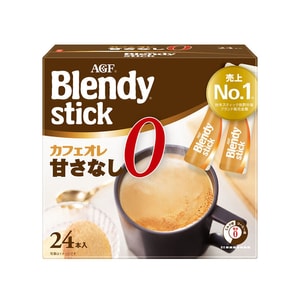 Blendy Instant Coffee Sticks Sugar Free Latte 24 Sticks