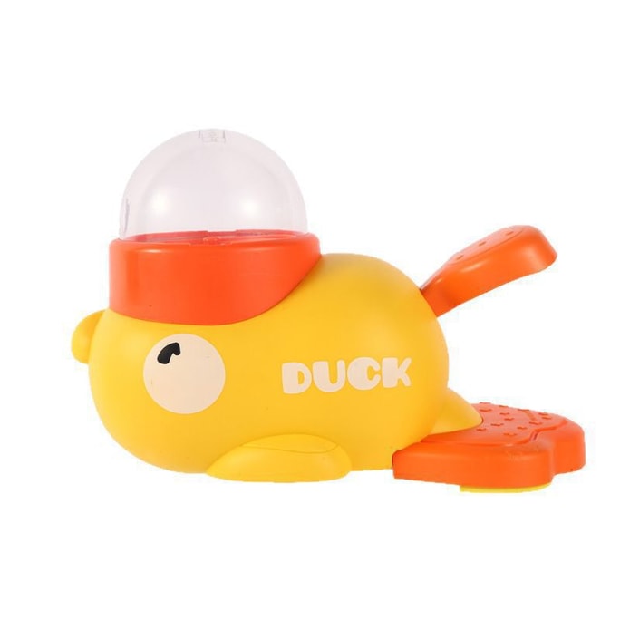 Pet Freeze-Dried Treat Launcher Duck-Shaped Treat Ball Cat Teaser Toy - 1Pc
