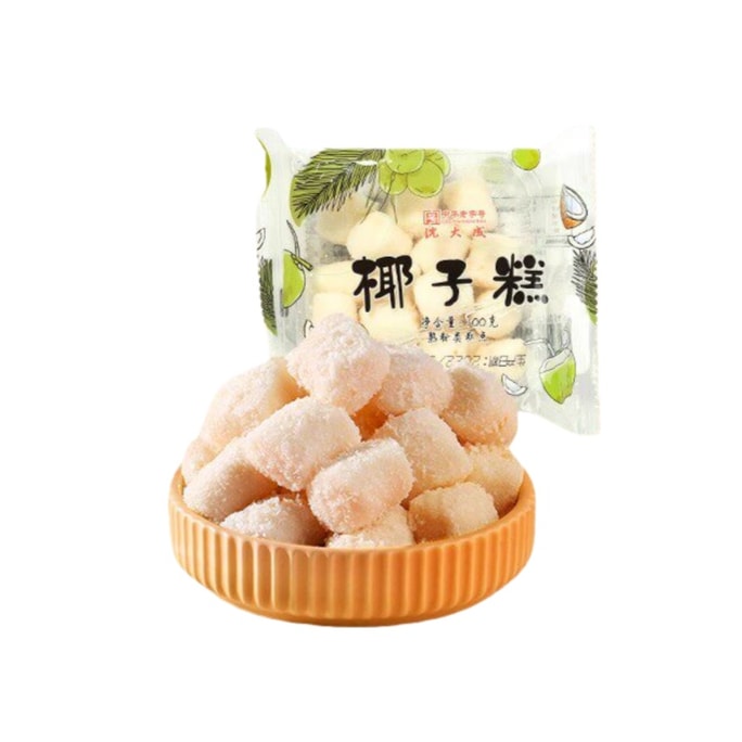 【中国直邮】 沈大成 橘红糕 100g 上海特产 椰子风味 老字号糕点 休闲零食 杂粮混合