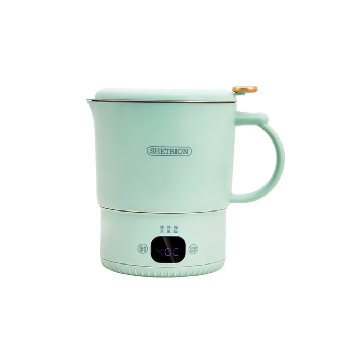 【North America】Stainless Steel Folding Kettle Portable Travel Business Trip Insulated Water Boiling Cup800ML