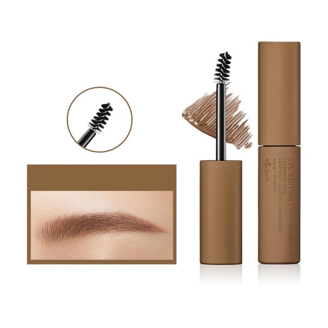 日本ETTUSAIS艾杜纱 自然持妆丰型染眉膏 防水耐汗 持久不易脱色 温和养护 4g #EX03 Gray Brown 慵懒摩卡灰 黄色/亚麻棕系发色推荐