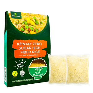 Healthy Dried Konjac Rice - natural low-calorie gluten-free zero sugar and high-fiber substitute for rice 200g