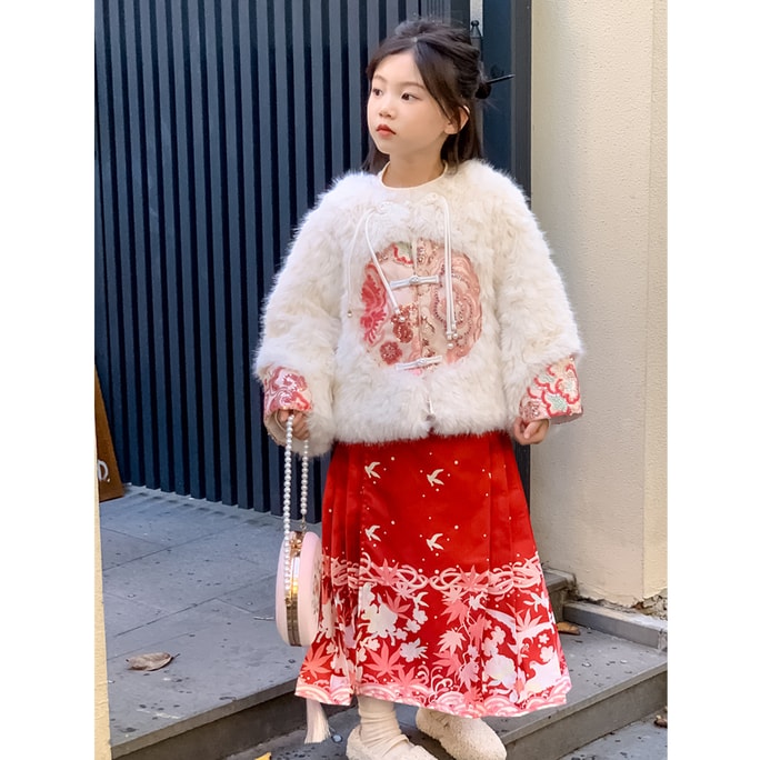 New Children's New Chinese Sweet And Cute Hanfu Set Yan Xian Jin Ze 120