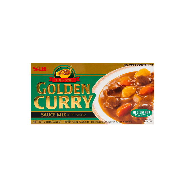 日本S&B 金牌咖喱块 中辣 220g 13