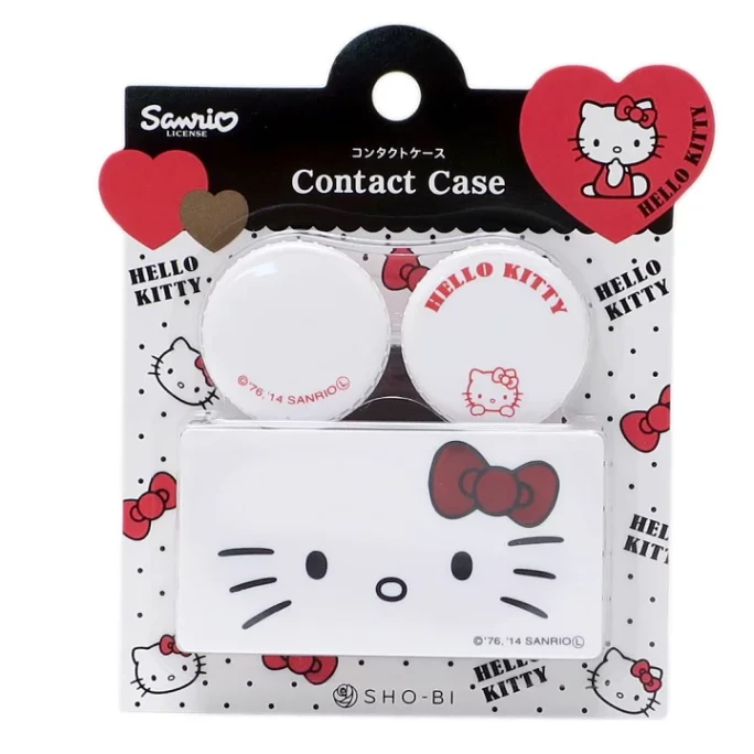 【日本直邮】Sho-Bi 妆美堂 Hello Kitty系列 限量美瞳隐形眼镜收纳盒 1个