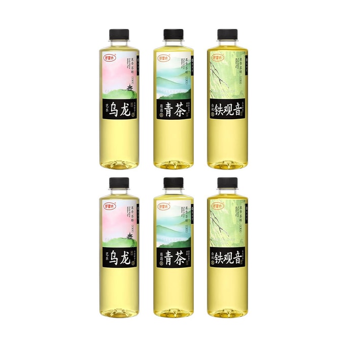 Grape*2 Guava *2 White Peach *2  Oolong Tea 16.91 oz*6【3 Flavor 6 Bottles Combo Packs】【0 Sugar 0 Calories 0 Fat】