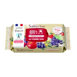 日本BCL SABORINO フランスの贅沢保湿 60秒保湿朝用マスク #フレンチアップル 28枚入