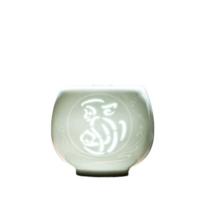 Jingdezhen High-end Master Cup Ceramic Tea Cup Zodiac Cup Shenhou 135ML * 1 Piece Set