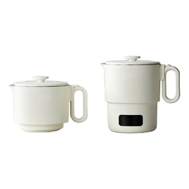 Portable Folding Electric Kettle White [316 Stainless Steel + Globally Universal] 0.8L