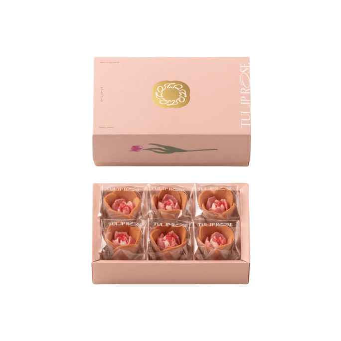 Strawberry Cream Sandwich Thousand Layer Cookies 6pcs
