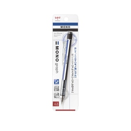TOMBOW Monograph Mechanical Pencil 0.5 mm Blue White Black Stripes