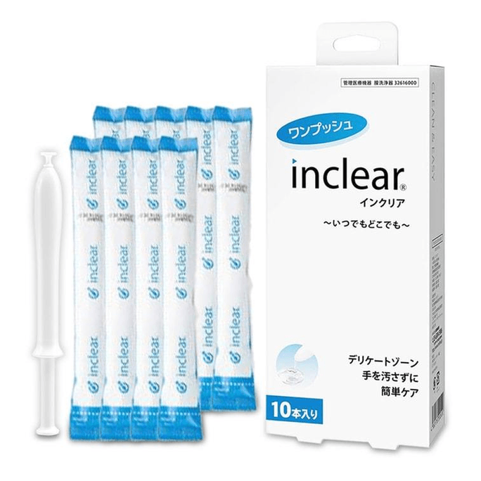 【日本直郵】 日本 INCLEAR 女性私人護理清潔凝膠 10支裝