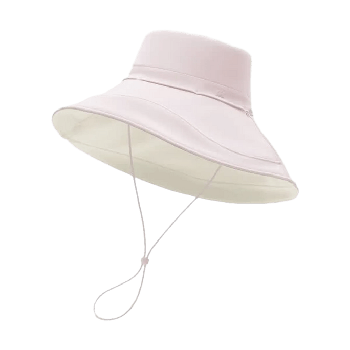 303UV Women's UV Protection Reversible Bucket Hat, Light Pink+Off-White, UPF100+