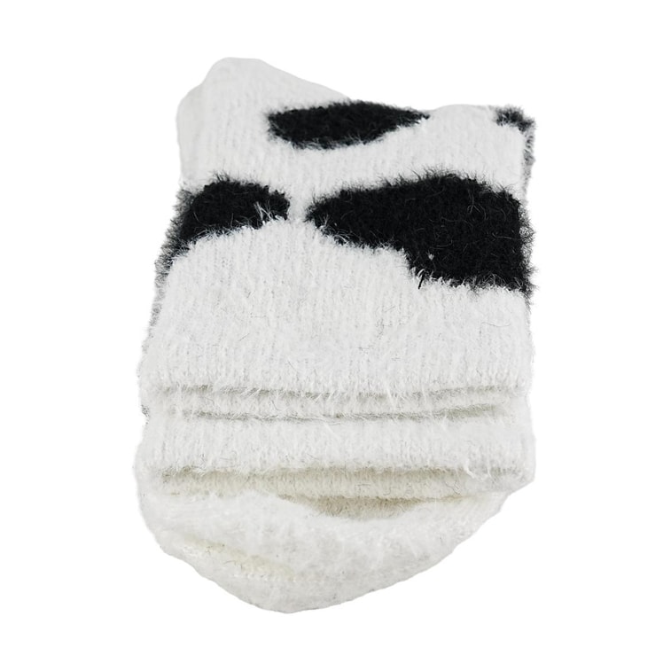 毛絨絨襪子 仿貂毛襪子 大斑點 7