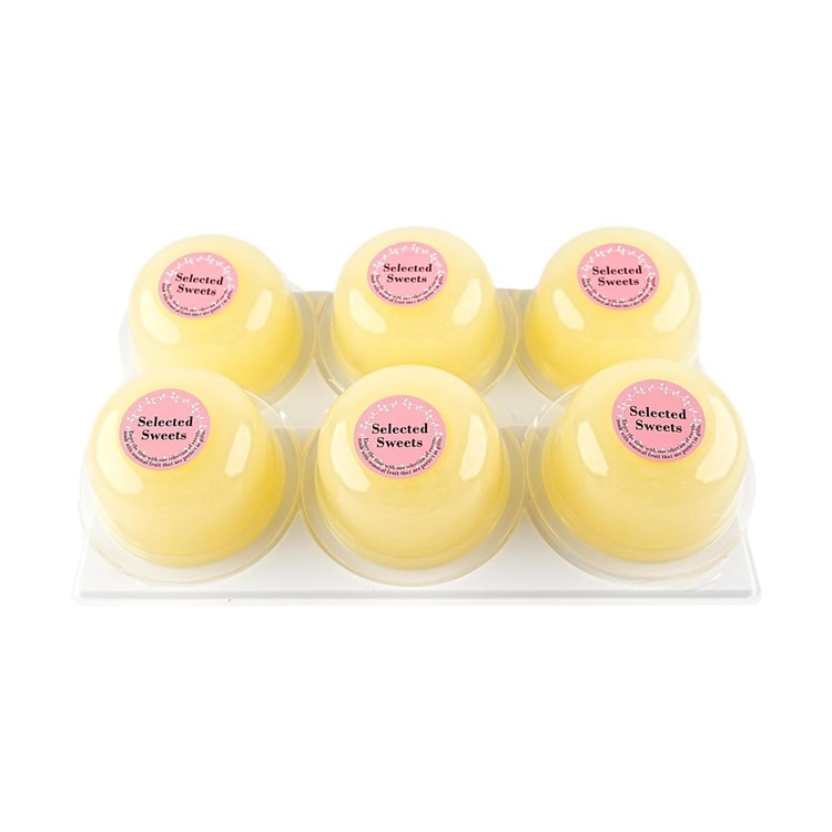 KIITAKARA White Peach Jelly Low Calorie 0 Fat ,3.84 oz*6 Piece