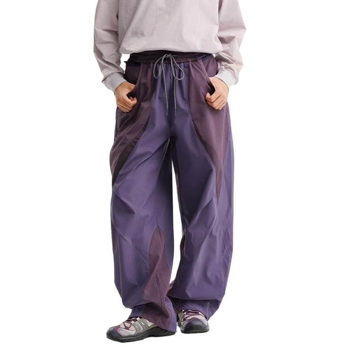 Outdoor Mountain American Style Waterproof Quick Dry Tear Resistant Casual Paratrooper Pants Pansy Purple Size XL 1 Piece