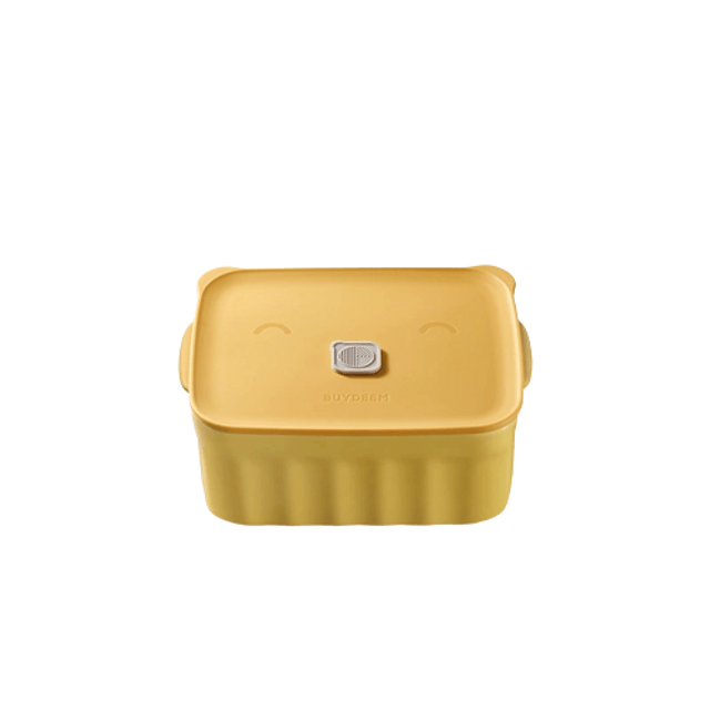 Ceramic Fresh Bowl Worker Cute Bento Lunch Box With Lid Sealed Microwave  BROWN Model - Yamibuy.com