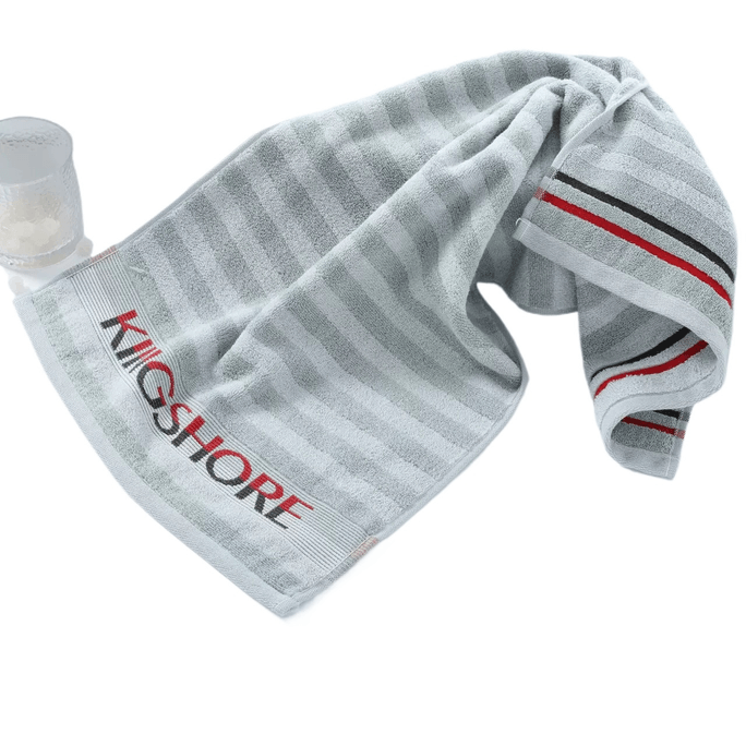 Gold Cotton Thickened Face Towel Grey 76×36.5cm*1 Pack