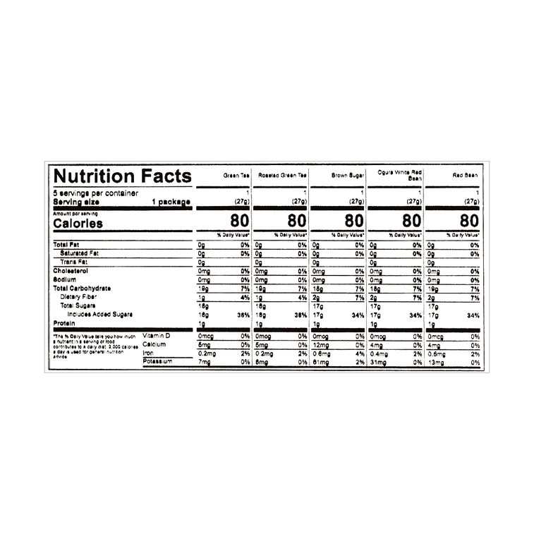 요칸 아즈키 팥 젤리 135g 혼합 맛 팥+오구라 흰 팥+갈색 설탕+녹차+구운 녹차 14