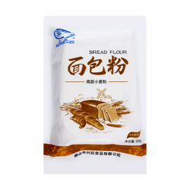 白鲨 面包粉 高筋小麦粉面粉 500g 【可制作吐司披萨面包】