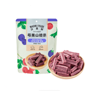 沃集鲜 莓果山楂条180g 原果打浆酸甜软糯配料简单