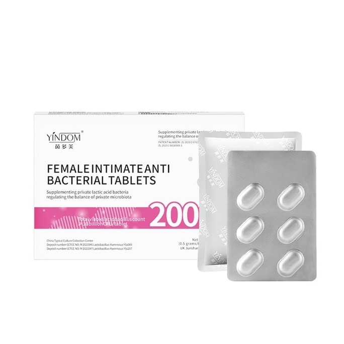 Women's Probiotic Tablets - Genuine External Use to Protect Vulva Lactic Acid Bacteria 6 Tablets Per Box / Box