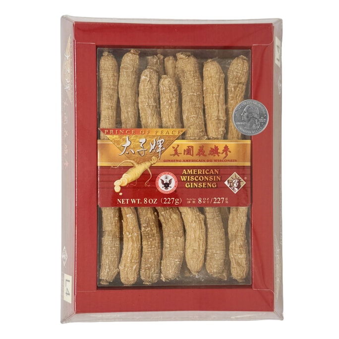 American Wisconsin Ginseng GBW Certified Ginseng Long Root 8oz 227g No.1 Selling Brand in USA【Early Autumn Nourishment】
