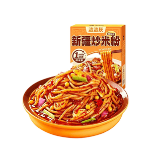 渣渣灰 【新疆本地酱料】正宗新疆炒米粉地道新疆风味干湿粉方便1分钟速食 微辣210g