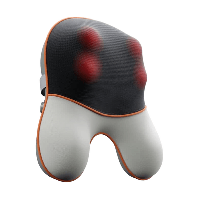 T5 Back & Lumbar Massager Cushion, Memory Foam, 4-Head Kneading + Heat, Adjustable Strap, Wireless Portable For Waist, Back, Neck, Abdomen & Legs 【Deep Kneading & Warm Relief】 Home/Office/Car