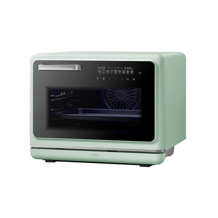 老闆電器 桌上型蒸烤箱蒸烤炸一體機R-BOX PRO綠色 | 創新EXP模式上下管獨立控溫 | 86-302℉營養蒸模式 | 蒸氣炸 | 35L大容量 3