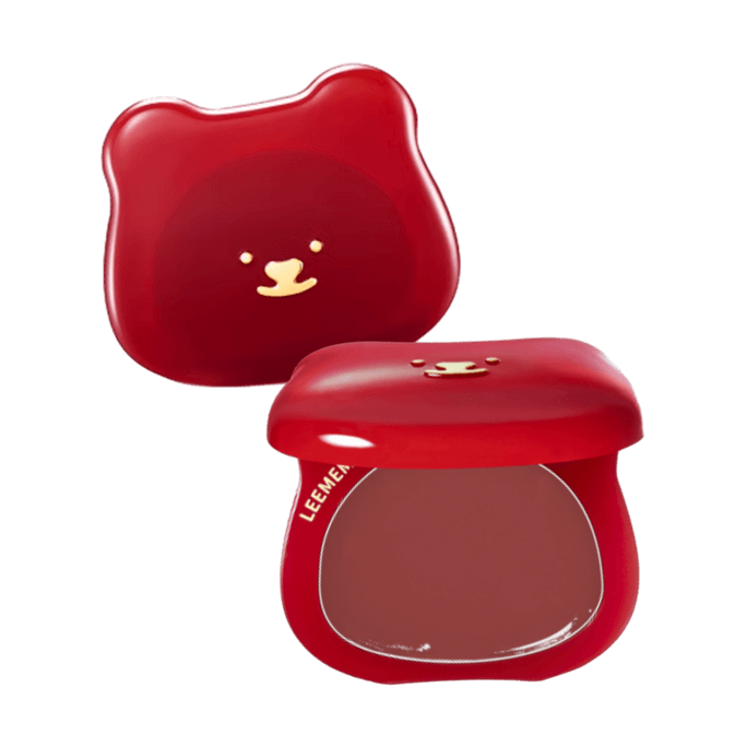 Apple Series, Shimmer Glitter Blush Multi-Use Cream #LG09 Rosehip - Light Subtle Brown Tone 【Rose Bean Red】