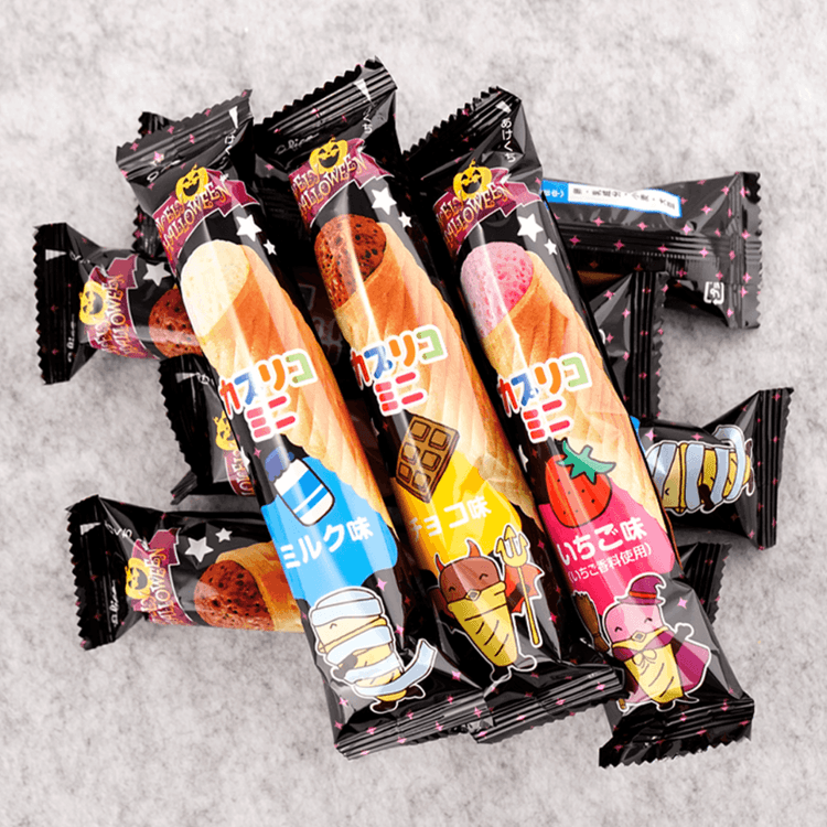 江崎グリコ カプリコ ミニ大袋ウエハースコーン、チョコレート＆ミルク