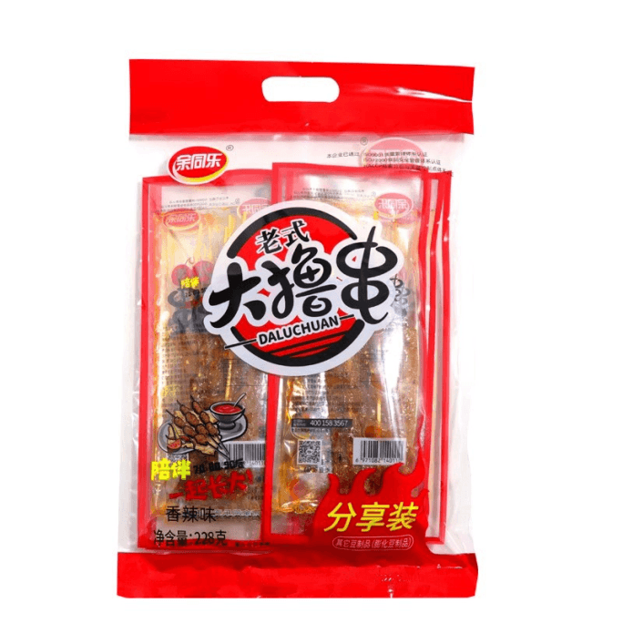 Old-fashioned big skewers childhood nostalgic casual spicy slices spicy flavor 1 bag * 228 grams