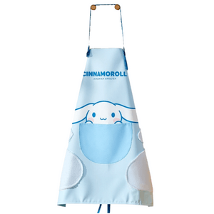 Waterproof Oil Resistant Kitchen Apron Cinnamoroll Pattern For Daily Cooking 1Pc
