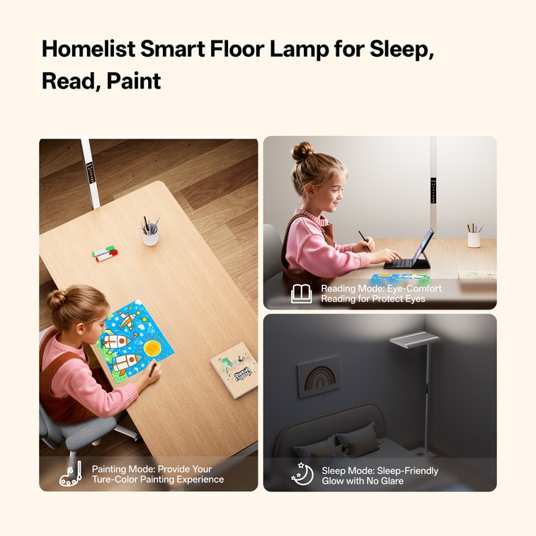 Moonshadow 150W 13000LM 超高輝度フルスペクトル街路灯。モーションセンサー、自動調光、タッチおよびリモコン機能を搭載。色温度4000K。ホームオフィスや書斎のフロアランプとして最適です。 6