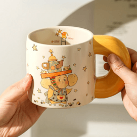 Twinkle Twinkle Co-branded Mug, Magic Lamp Figure, Warm Yellow