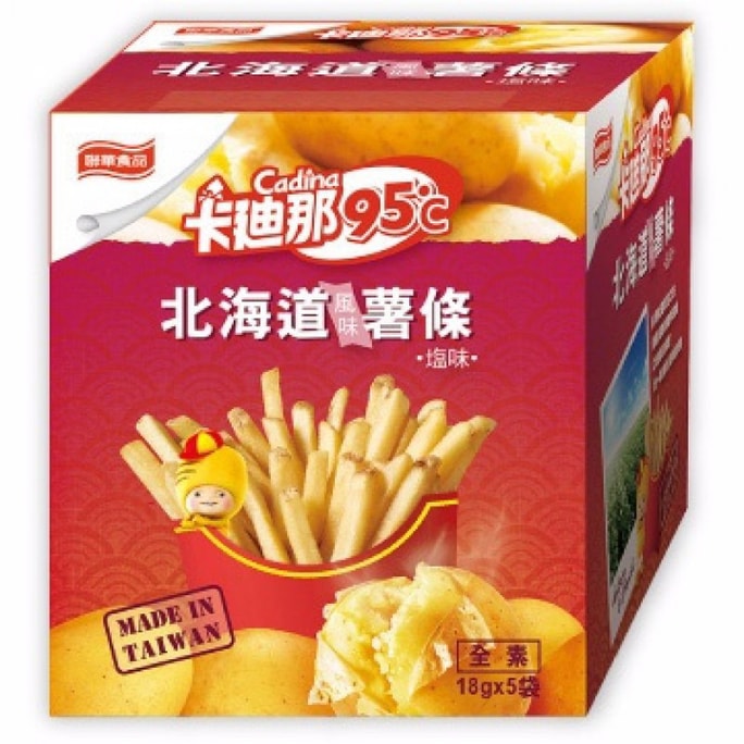 台灣卡迪那 北海道風味薯條 鹽味 18g*5袋入