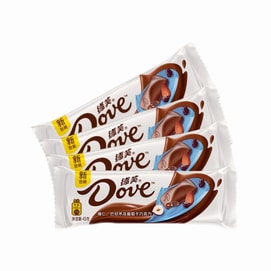 【中国直邮】 德芙 【榛仁巴旦木葡萄干43g】*4条