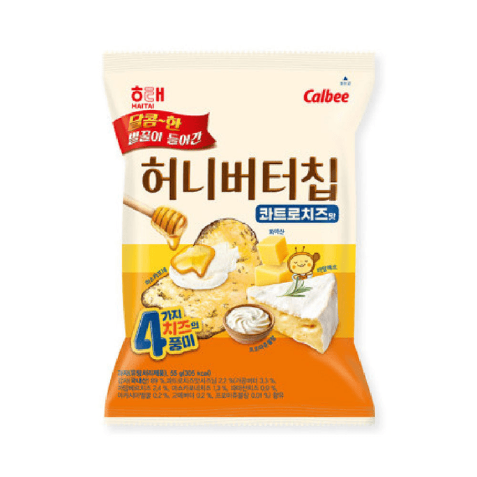 韩国HAITAI海太蜂蜜黄油薯片 Quattro奶酪 55g