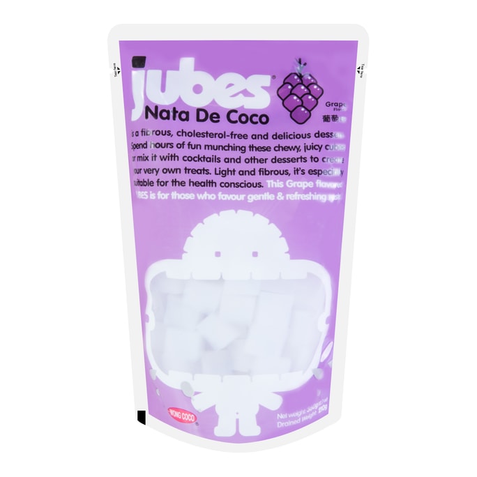 jubes Nata De Coco Grape Flavor 360g