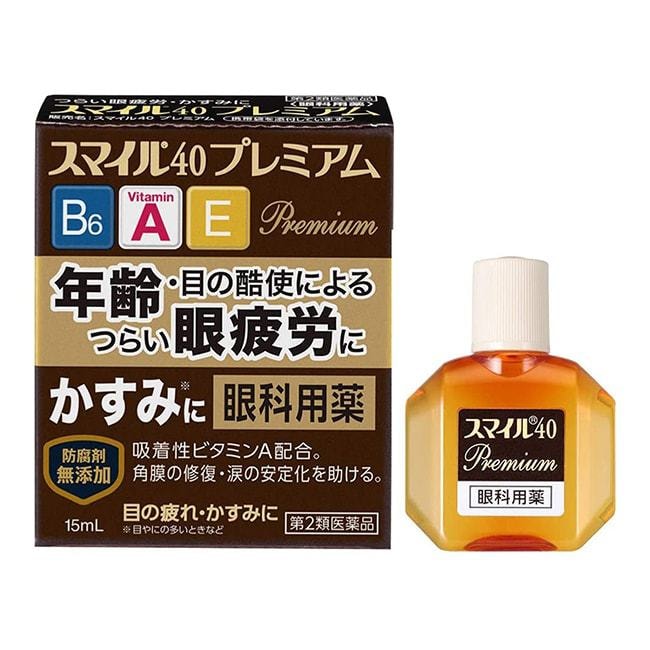 【日本直效郵件】LION獅王Smile40 Premium眼藥水 緩解嚴重眼部疲勞視力模糊15ml