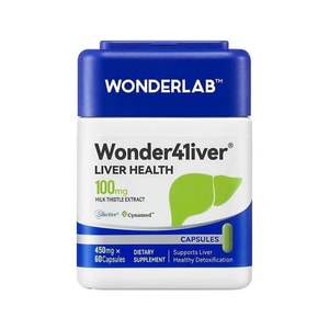 【中國直郵】 WONDERLAB 奶薊草膠囊 熬夜小魔方淨化水飛薊成人男女加班養護肝片 60粒/罐(小紅書種草推薦)