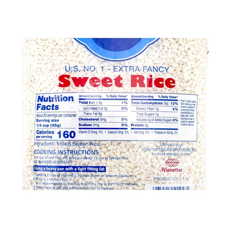 Sweet Rice ,Extra Fancy,Premium Grade, Natural Grains Food, 32 oz 【For Porridge, Rice Dumplings, And Glutinous Rice】 6