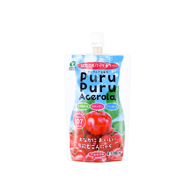 日本山吉果 Puru Puru蔬果蒟蒻飲 蘋果口味130g