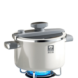 Double-Layer Enameled Pressure Cooker 0 Fluoride Soup Pot 5.5L Blue