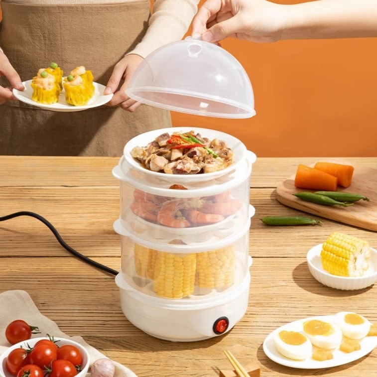 素觅 多功能 蒸蛋器 3层110v 6